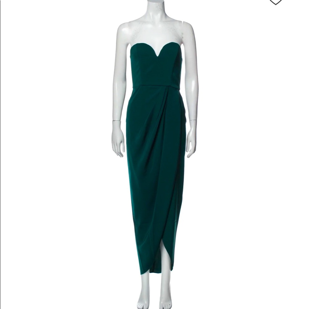 Shona Joy U Wire Bustier Dress in Seaweed (US Size 8; NWT)